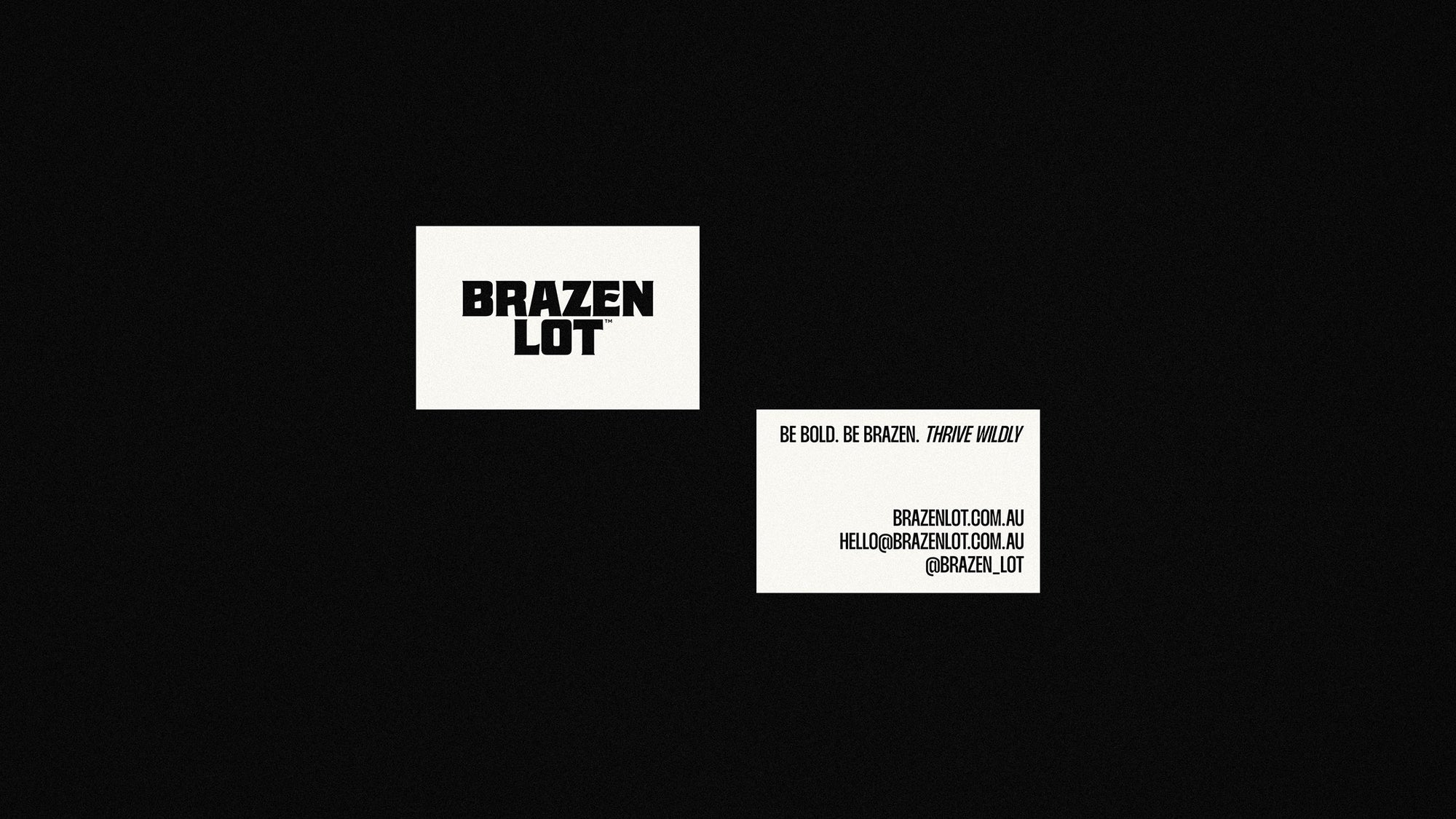 Brazen Lot — Brand identity