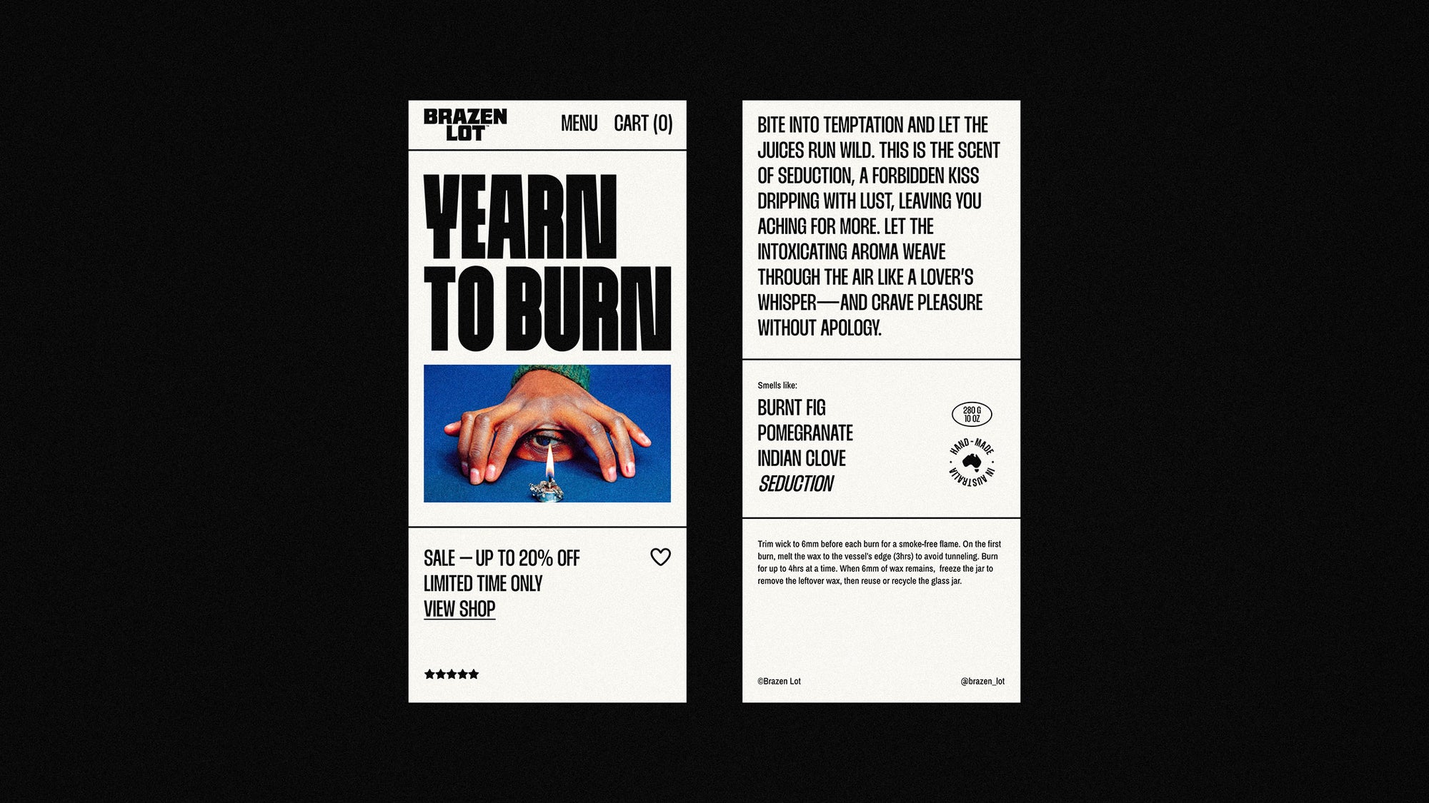 Brazen Lot — Brand identity